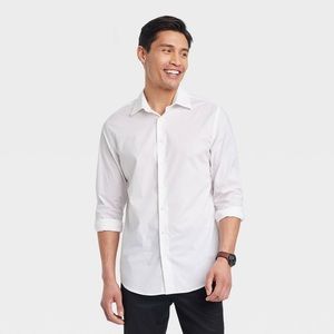Goodfellow & Co Men's Performance Long Sleeve Button-Down Shirt
